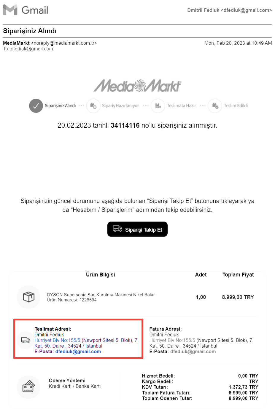 mediamarkt-order-email-TR-address-highlighted