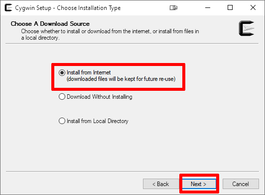 What does mean «Local Package Directory» for a Cygwin installation? 